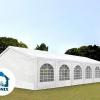 Premium rendezvénysátor, sörsátor 4x8 m PE ponyva 180 g / m² fehér